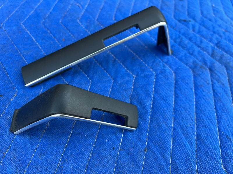 1986-1993 Volvo 240 244 245 Dash Lower Vent Trim Set Of 3 Chrome Black OE #3659E