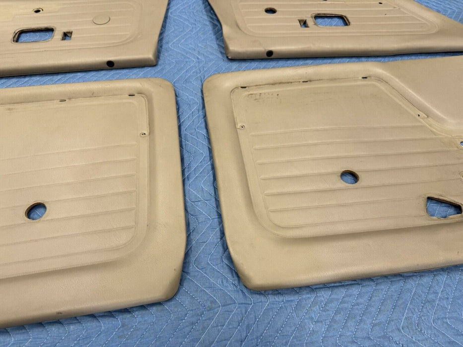 1984-1992 BMW E30 325i 318i Sedan Door Card Panel Set of 4 Tan Cover OEM #3536E