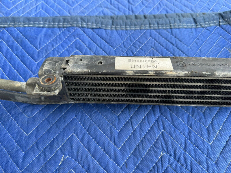 1985-1992 BMW E30 M20 2.5L Engine Oil Cooler Assembly & Lines 1719179 OEM #3345E