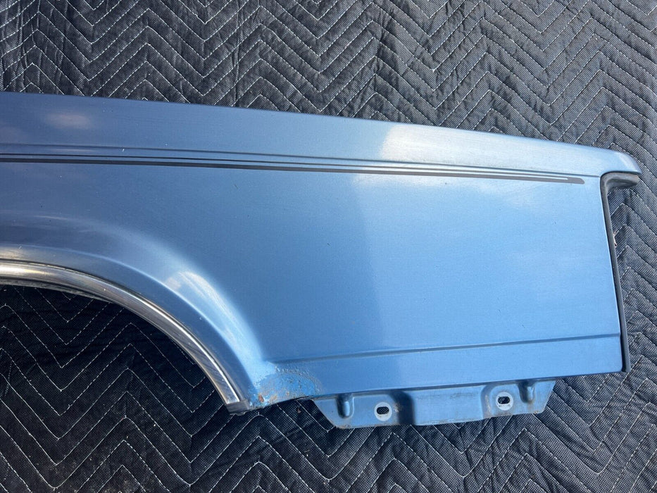 1984-1989 Volvo 740 760 Front Right Passenger Fender Blue Metallic OEM #1674EM