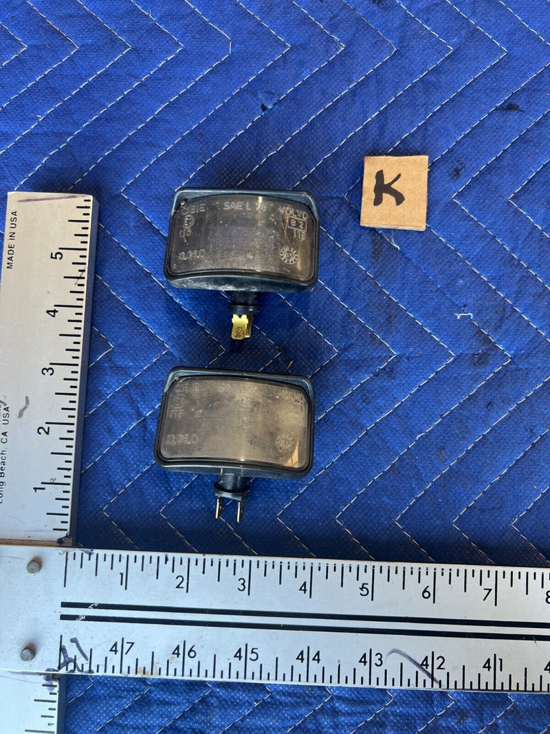 1984-1989 Volvo 740 760 Sedan License Plate Light Assembly Pair OEM #1730EM