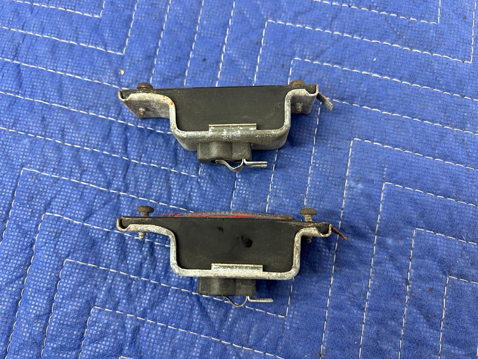 1983-1985 Porsche 944 Hella License Plate Light Lamp Assembly Pair OEM #1804EM