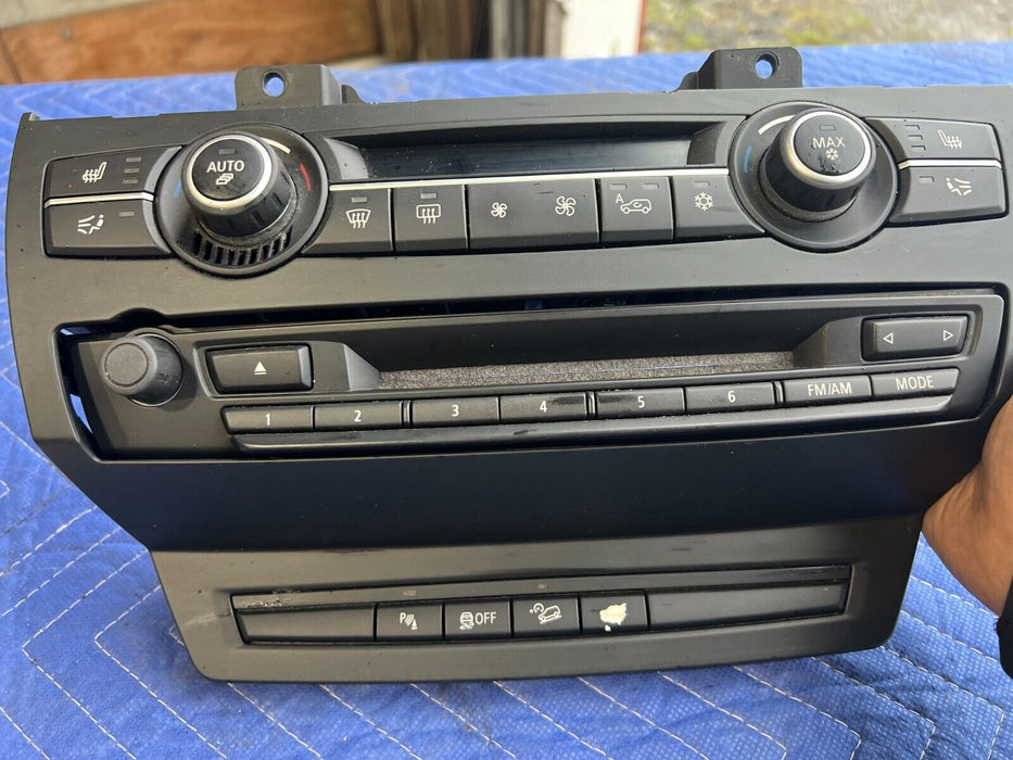 2011-2013 BMW X5 X5M E70 Head Unit Dash Climate Control Switch Panel OEM #1948EM