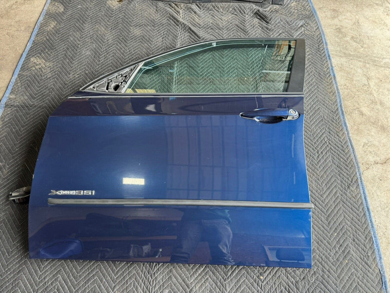 2007-2013 BMW E70 xDrive N55 X5 Driver Front Door Left Deep Sea Blue OEM #3411E