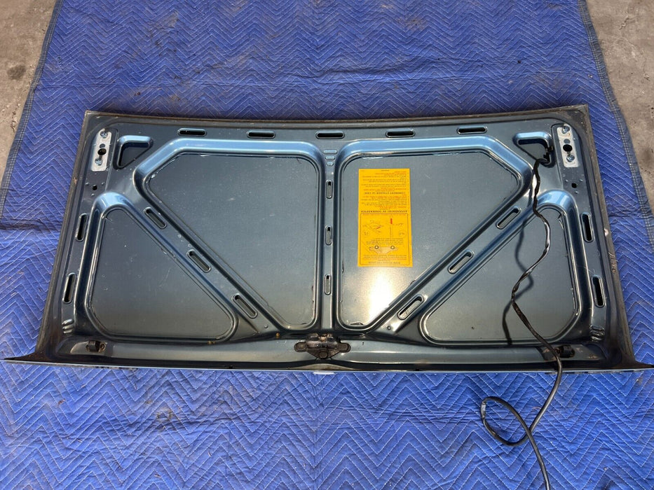 1984-1989 Volvo 740 760 Sedan Blue Metallic Rear Trunk Deck Lid Panel OEM#1710EM