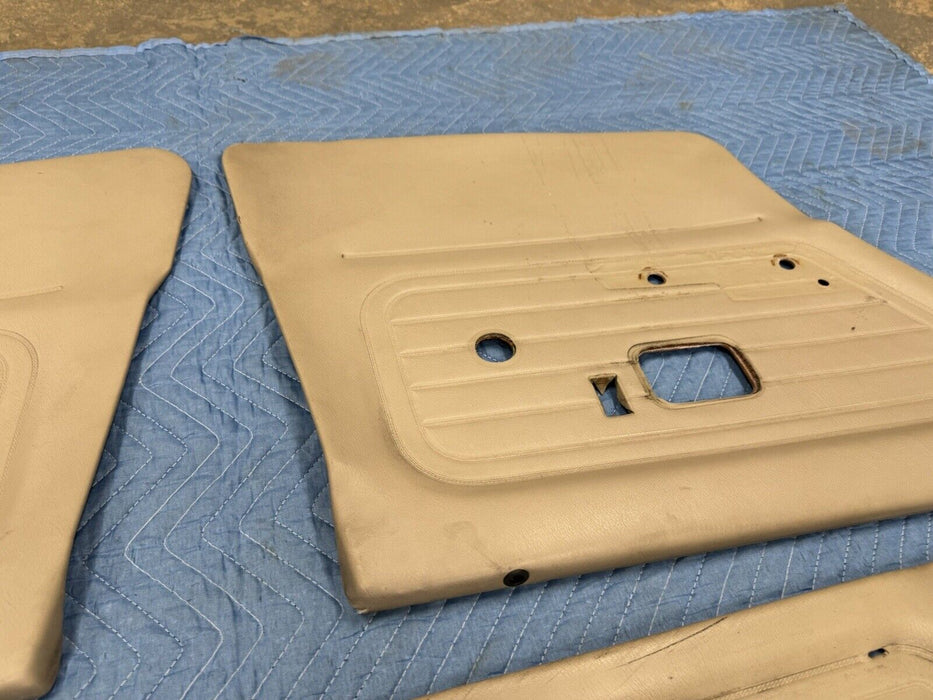 1984-1992 BMW E30 325i 318i Sedan Door Card Panel Set of 4 Tan Cover OEM #3536E