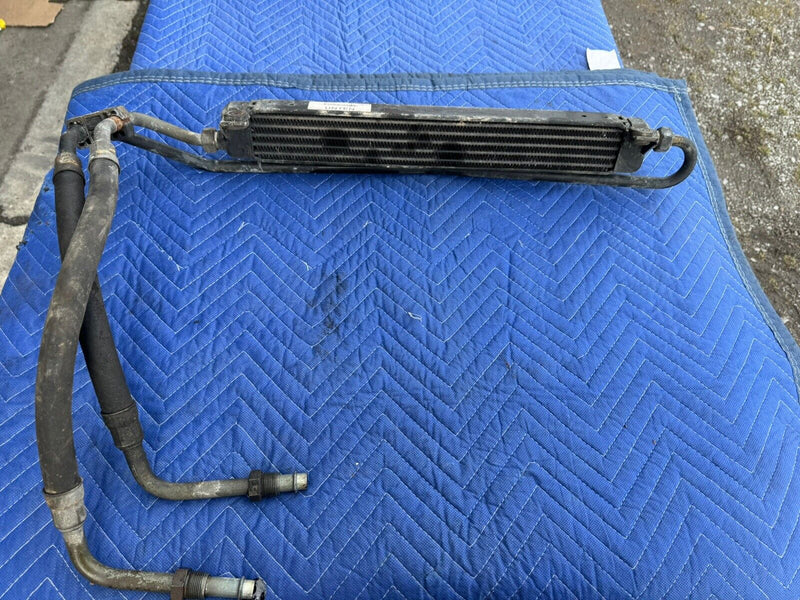 1985-1992 BMW E30 M20 2.5L Engine Oil Cooler Assembly & Lines 1719179 OEM #3345E