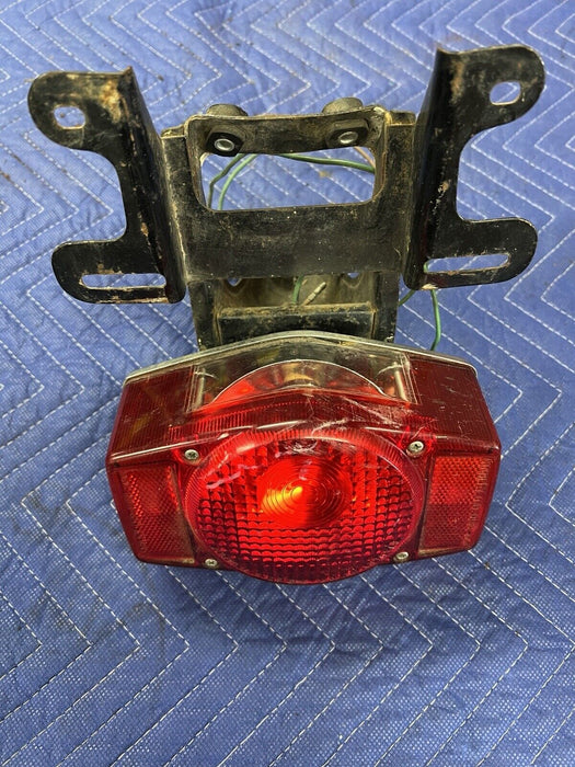 1974 Honda CB450 CB550 Rear Tail Light Assembly & Bracket Lens Stanley OE #3488E