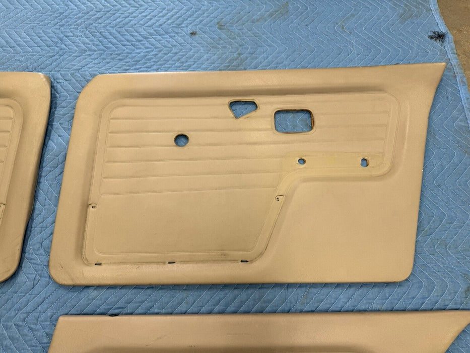 1984-1992 BMW E30 325i 318i Sedan Door Card Panel Set of 4 Tan Cover OEM #3536E