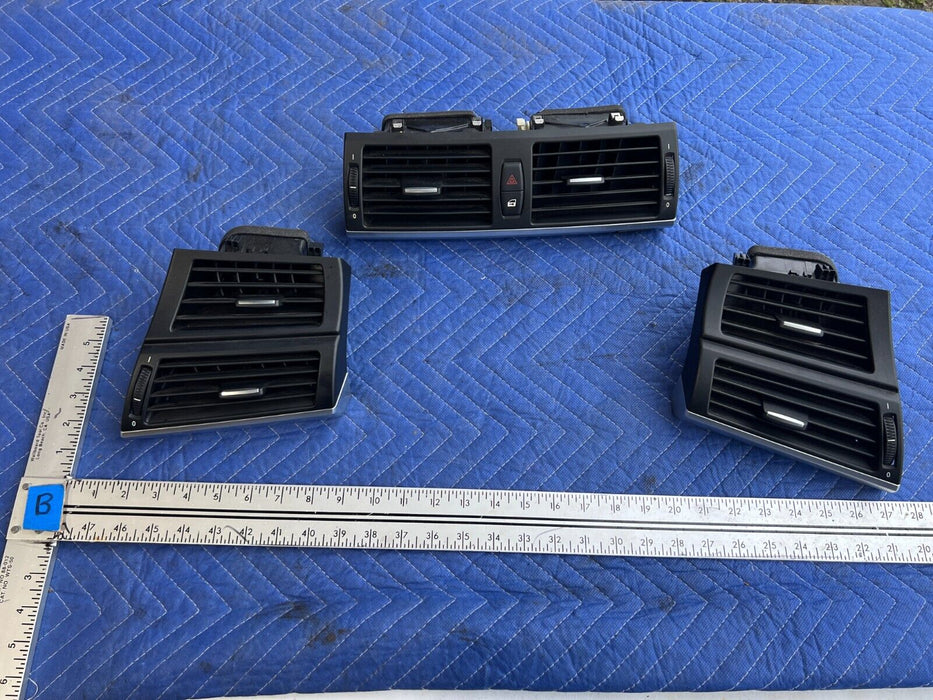 2011-2013 BMW X5 X5M E70 Dash Heat Air AC Vent Left Right Center Set OEM #1949EM