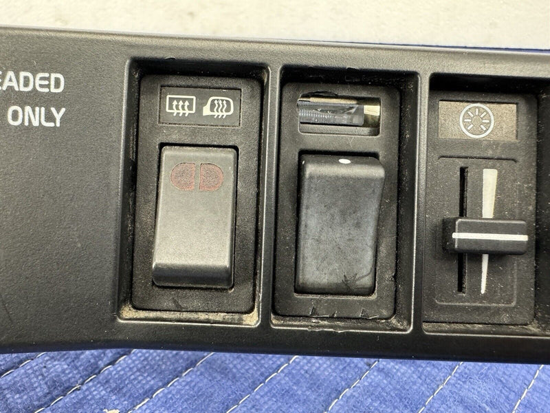 1989-1995 Volvo 740 940 Headlight Dimmer Sunroof Defrost Switches & Trim #3830E