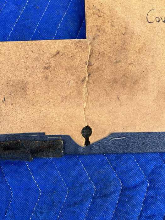 1986-1993 Volvo 240 245 Rear Hatch Lower Carpet Panel Trim Blue OEM #3655E