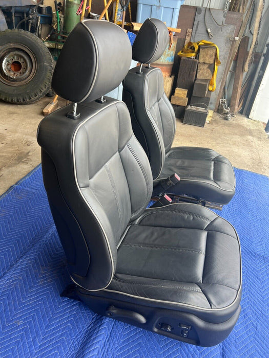 2006-2010 Hummer H3 Left & Right Black Leather Premium Seat Pair OEM #1395EM