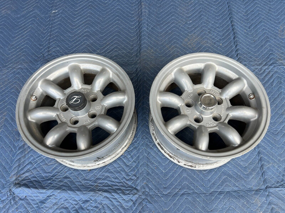 1971-1974 Volvo 140 14" x 7" Aluminum Wheel Rim Pair KBA40138 5x108 OEM #1911EM