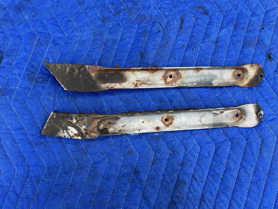 1986-1993 Volvo 240 244 245 Front Bumper Strut Support Bracket Pair  OEM #3714E