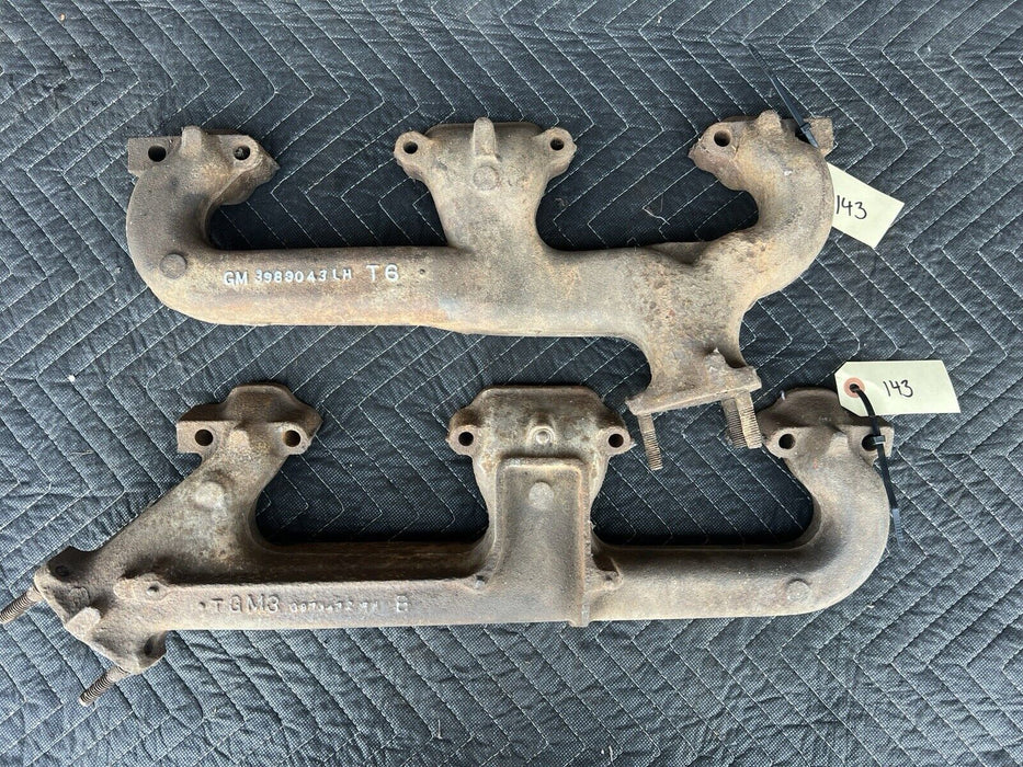 Chevy Small Block Exhaust Manifolds SBC 336710 &  Camaro #3558E