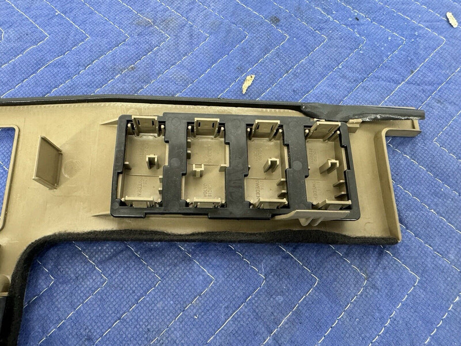 1995-1998 Volvo 960 S90 V90 Dash Tan Trim Climate Surround 9137518 OEM #3821E