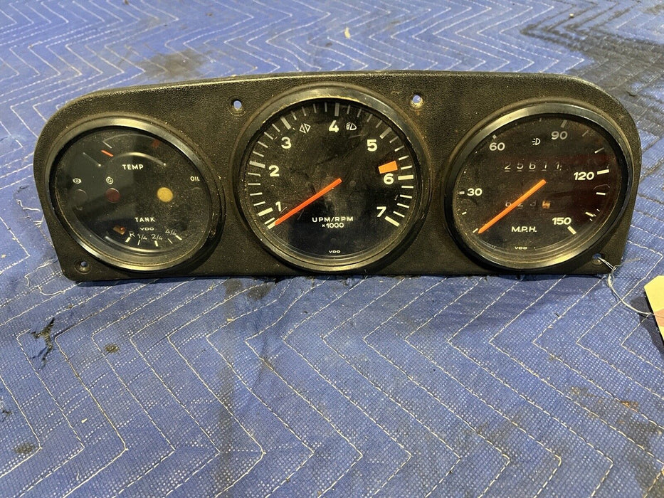 1969-1974 Porsche 914 Gauge Instrument Cluster Speedometer & Bezel OEM #3385E