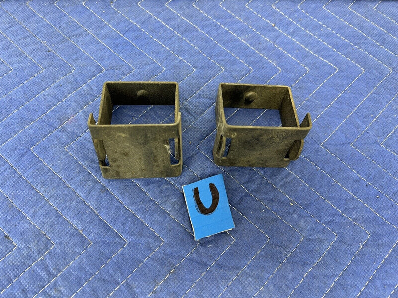 1963-1977 Corvette C2 C3 Rear Leaf Spring Retainer Alignment Clamp Pair #3373E