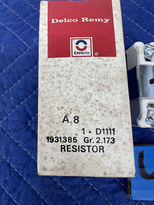 1955-1964 Corvette C1 C2 Ballast Resistor NOS GM 1931385 Delco D1111 Black Dot