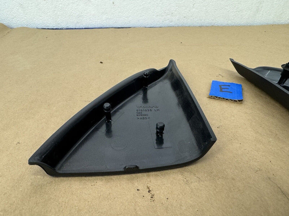 2003-2007 Volvo S60 V70 XC70 Door Mirror Corner Trim L & R Pair Black OE #3465EJ