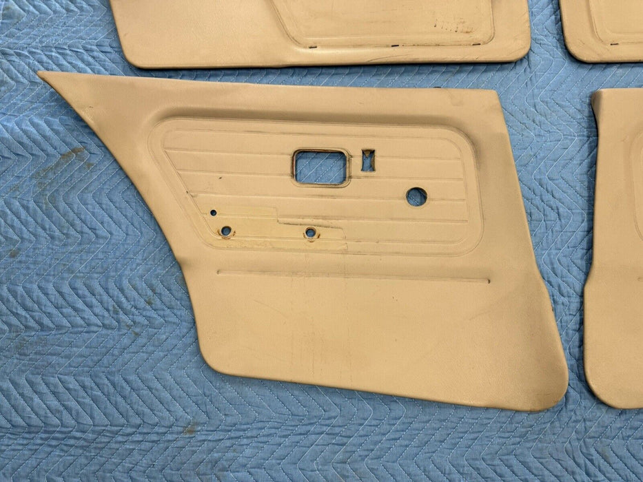 1984-1992 BMW E30 325i 318i Sedan Door Card Panel Set of 4 Tan Cover OEM #3536E