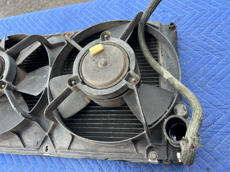 1983-1985 Porsche 944 Radiator & Cooling Fan Stack Pair 94410614302 OEM #1845EM