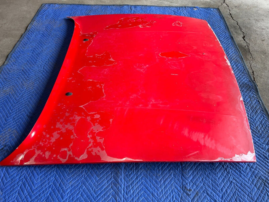 1983-1985 Porsche 944 Red Front Hood Engine Bay Bonnet Body Panel OEM #1744EM