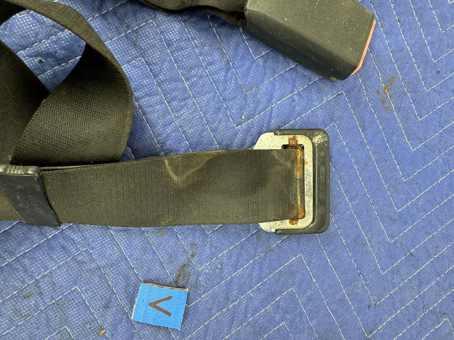 1983-1992 BMW E30 318i 325i Rear Seat Belt Buckles & Center Lap Belt OEM #3391E