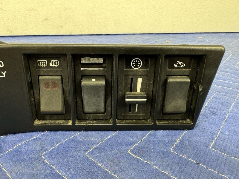 1989-1995 Volvo 740 940 Headlight Dimmer Sunroof Defrost Switches & Trim #3830E