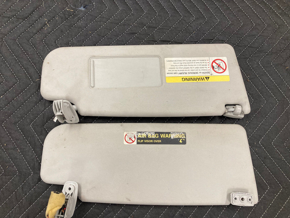 1999-2005 Volkswagen VW Jetta MK4 Sun Visor Pair Left Right Gray OEM #2394M