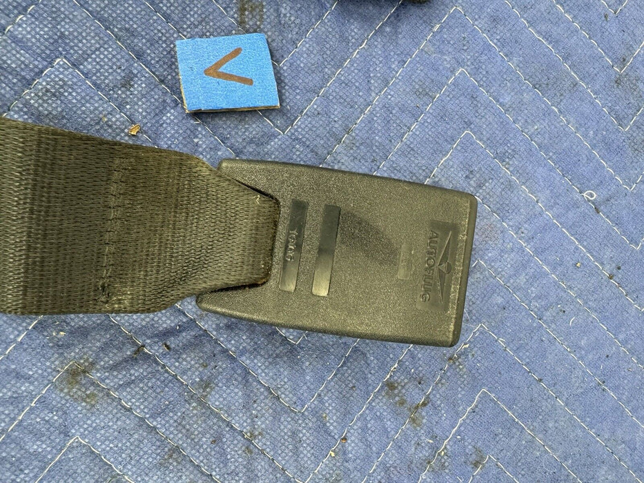 1983-1992 BMW E30 318i 325i Rear Seat Belt Buckles & Center Lap Belt OEM #3391E