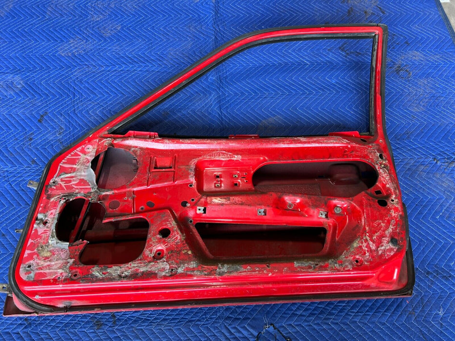 1983-1985 Porsche 944 Front Right Passenger Red Door Assembly Panel OEM #1760EM