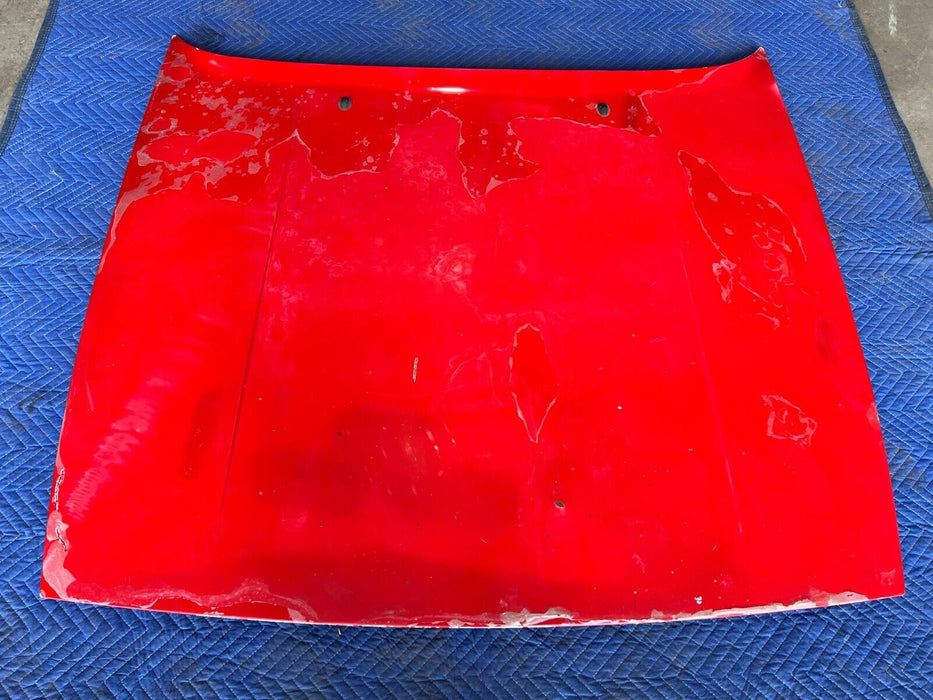 1983-1985 Porsche 944 Red Front Hood Engine Bay Bonnet Body Panel OEM #1744EM