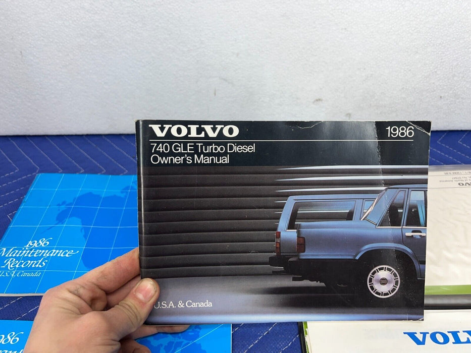 1984-1989 Volvo 740 760 Sedan Owner's Manual Book Set User Guide OEM #1632EM