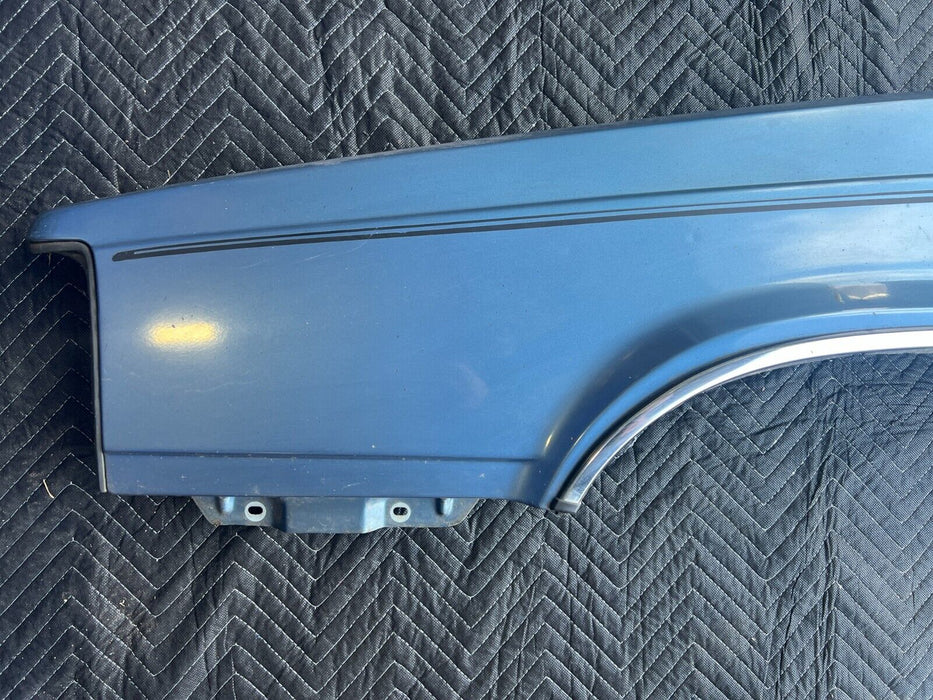 1984-1989 Volvo 740 760 Sedan Front Left Driver Fender Blue Metallic OEM #1673EM