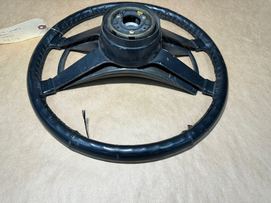 1965-1973 Porsche 911 912 914 Leather Steering Wheel & Center Pad 380mm #3423E