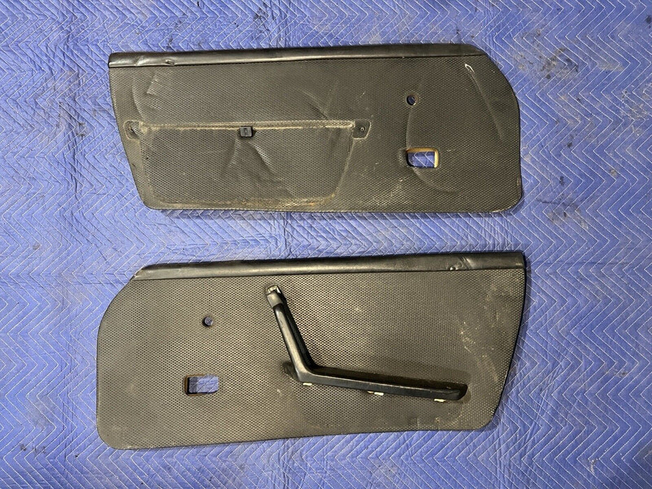 1969-1974 Porsche 914 Door Panel Cards Pair L & R Leatherette Basket OEM #3470E