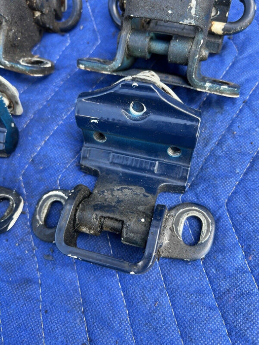 1986-1993 Volvo 240 245 Complete Set Of 8 Door Hinges Upper & Lower OEM #3649E