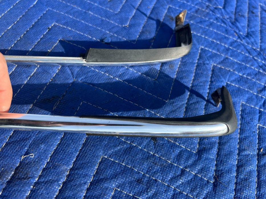 1984-1989 Volvo 740 760 Sedan LH & RH Rear Upper Corner Chrome Trim OEM #1612EM