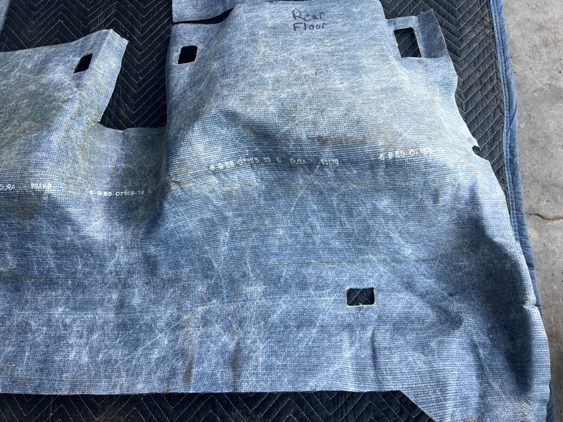 1984-1989 Volvo 740 760 Sedan Blue Front & Rear Molded Carpet Set OEM #1676EM