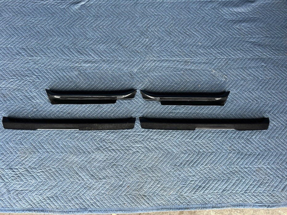 1986-1993 Volvo 240 244 245 Set Of 4 Door Sill Scuff Trim Entry Black OEM #3604E