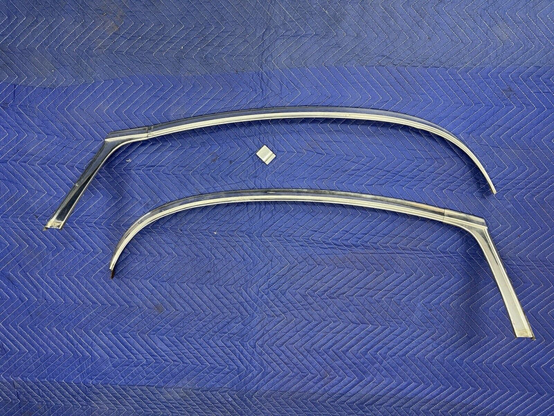 1955-1956 Chrysler Imperial Front Window Windshield Trim SS Surround Set #3497E
