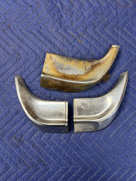 1955-1956 Chrysler Imperial Left Right Lower Front Fender To Rocker Trim #3477E