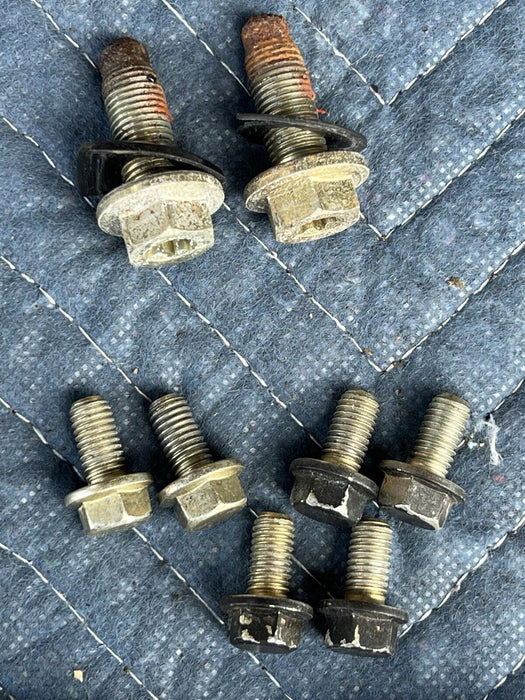 1986-1993 Volvo 240 244 245 Rear Seat Belt Anchor Hardware Bolt Set OEM #3701E