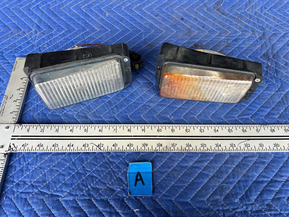 1983-1985 Porsche 944 Front Left & Right Fog Light Hella Lamp Pair OEM #1764EM