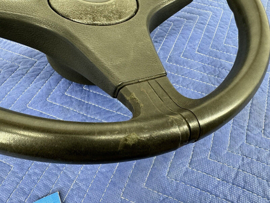 1986-1992 BMW E30 325i 318i Steering Wheel Fine Spline 3 Spoke Rubber OEM #3533E