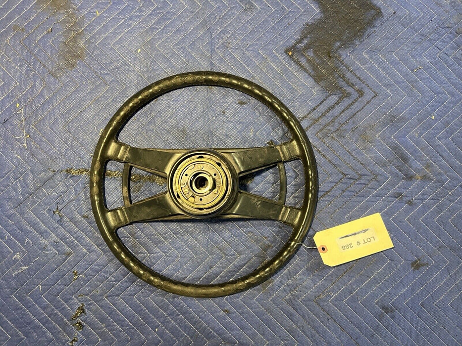 1965-1973 Porsche 911 912 914 Rubber Steering Wheel & Center Pad 380mm #3422E