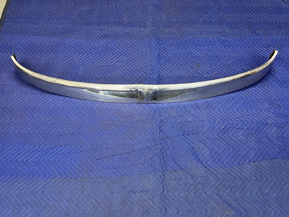 1955-1956 Chrysler Imperial Front Window Windshield Trim SS Visor Upper #3495E