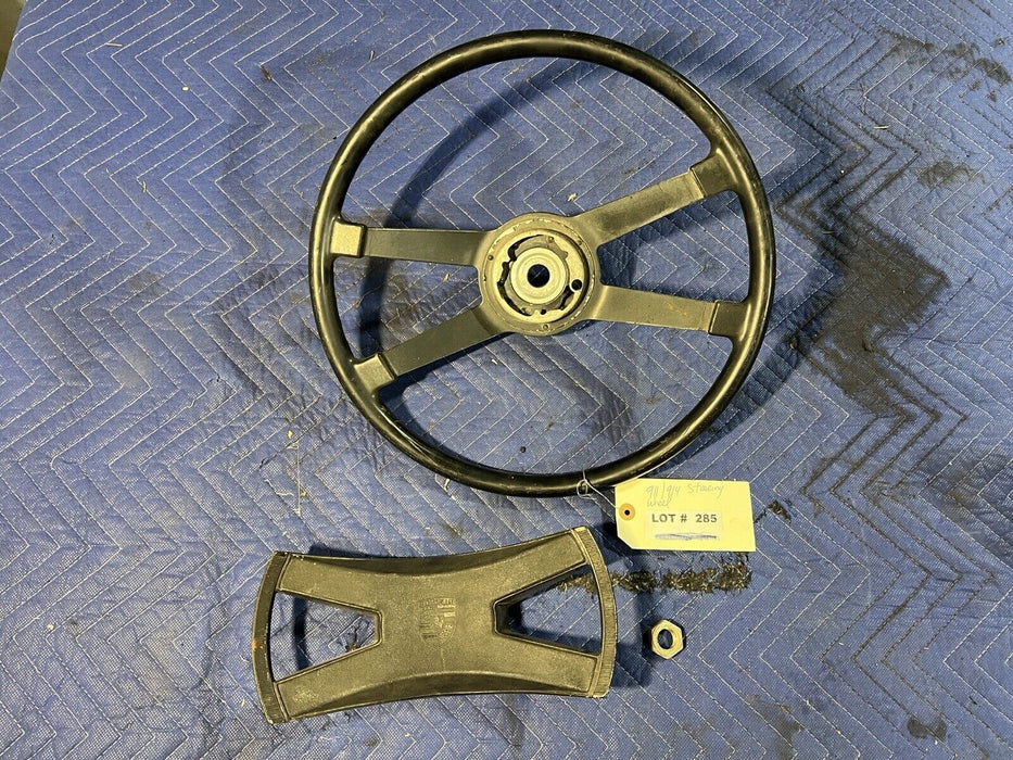 1965-1973 Porsche 911 912 914 Steering Wheel & Center Pad 380mm OEM #3420E